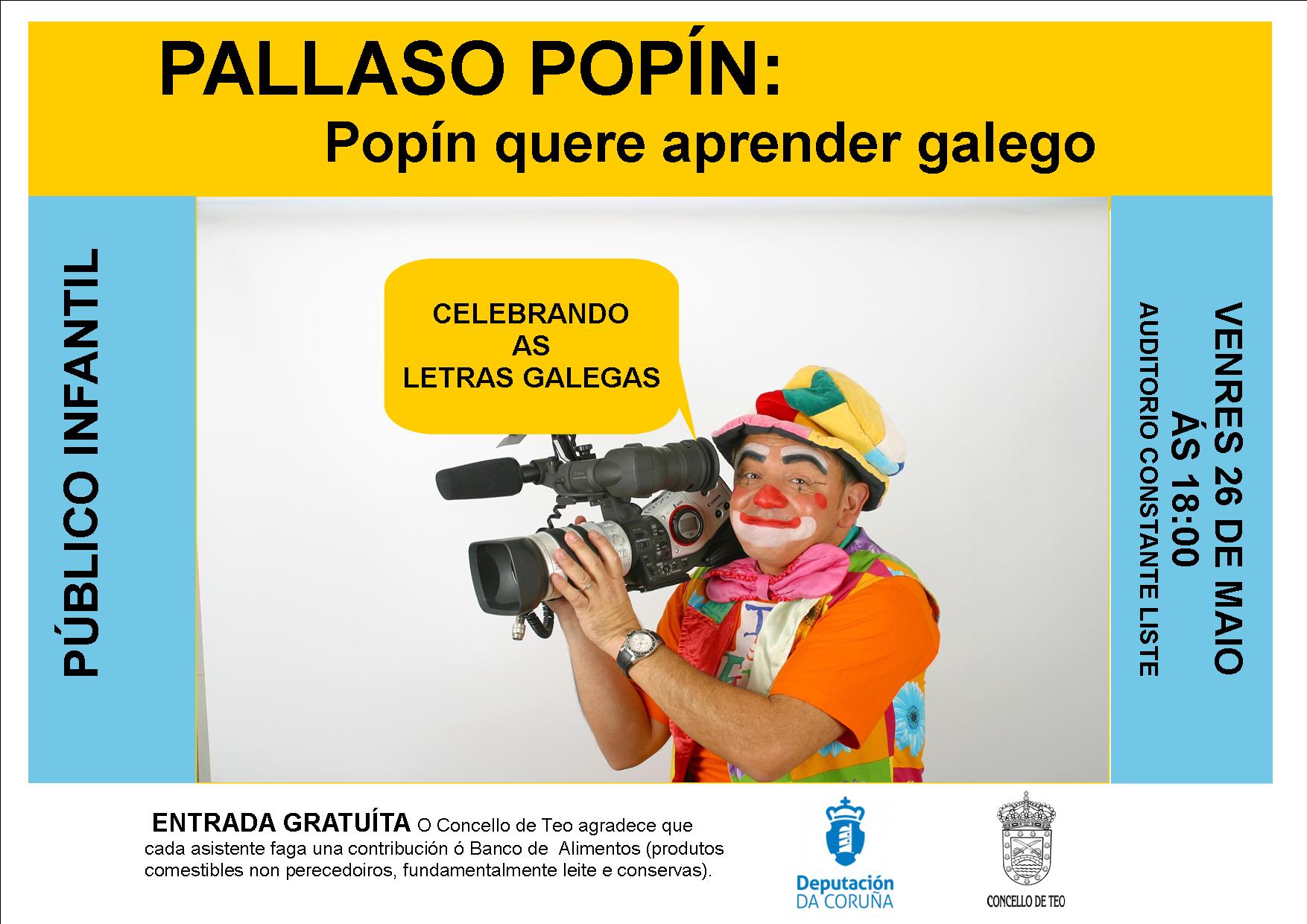 Pallaso Popín no Auditorio Constante Liste