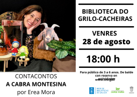 a cabra Montesina na Biblioteca do Grilo