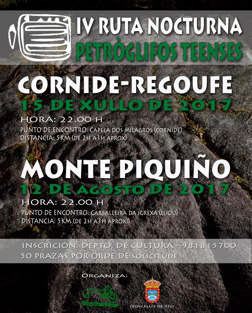 IV Ruta nocturna polos petróglifos teenses