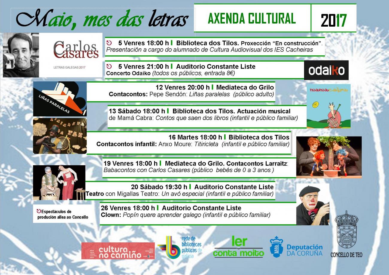 Maio mes das Letras 2017