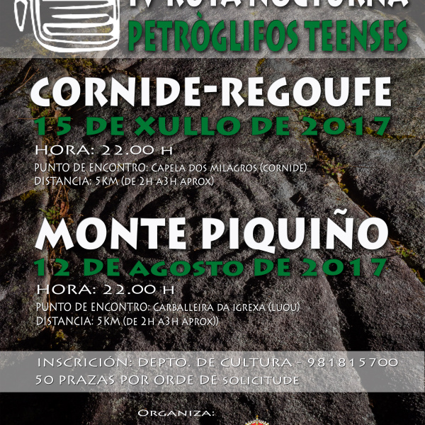 IV Ruta nocturna polos petróglifos teenses