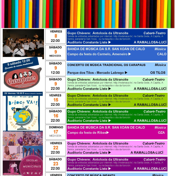 Axenda Cultural setembro 2107