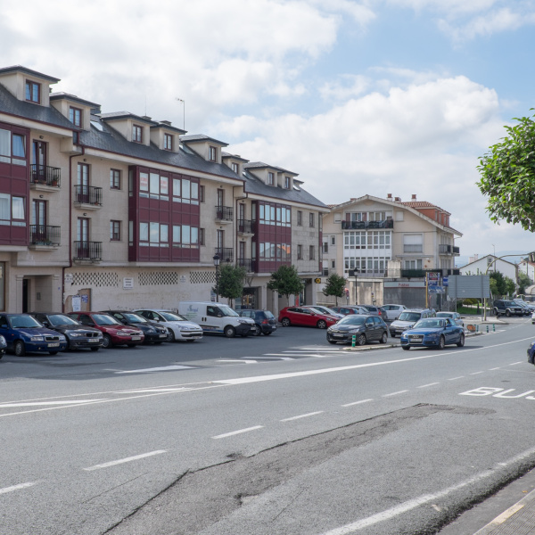 Imaxe da estrada en Cacheiras