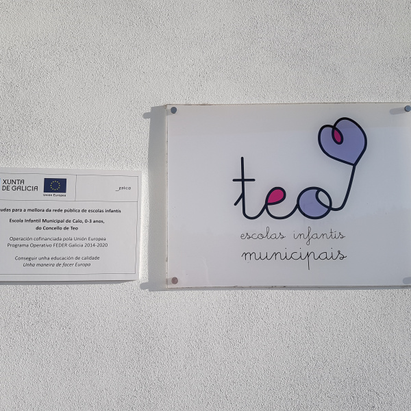 Placa xustificativa da subvención