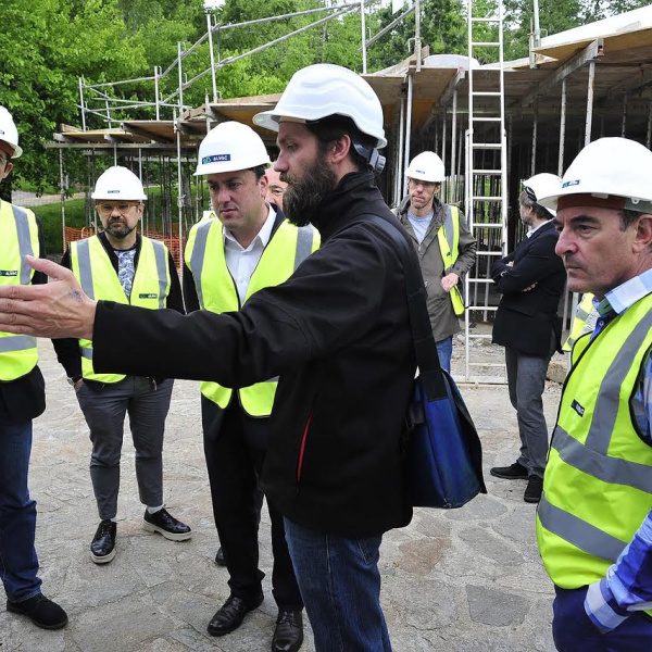 Visita presidente Deputación